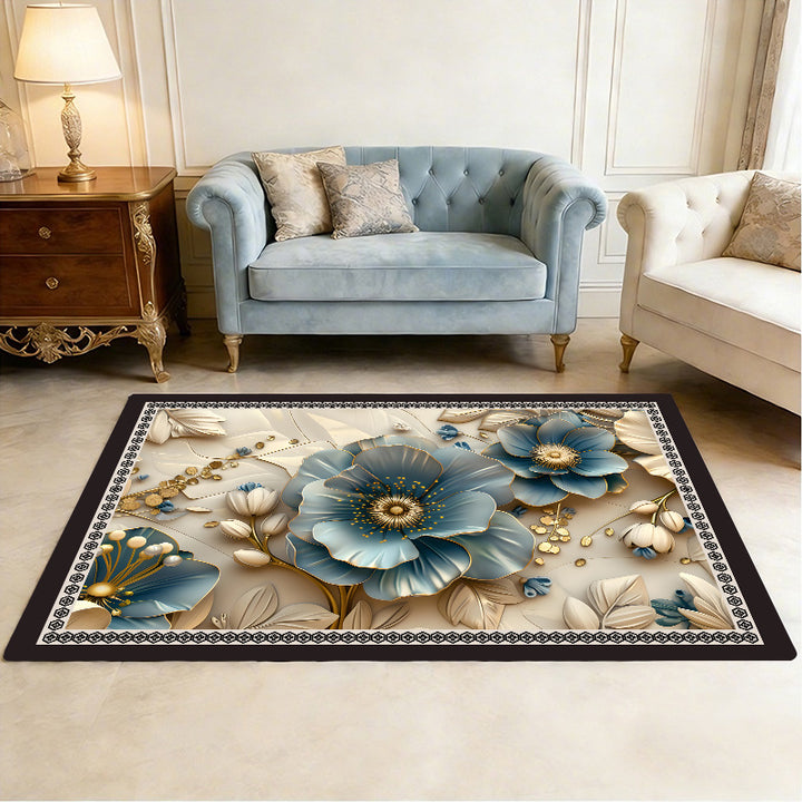 Floral Patterned Comfort Bath Mat Stornfield