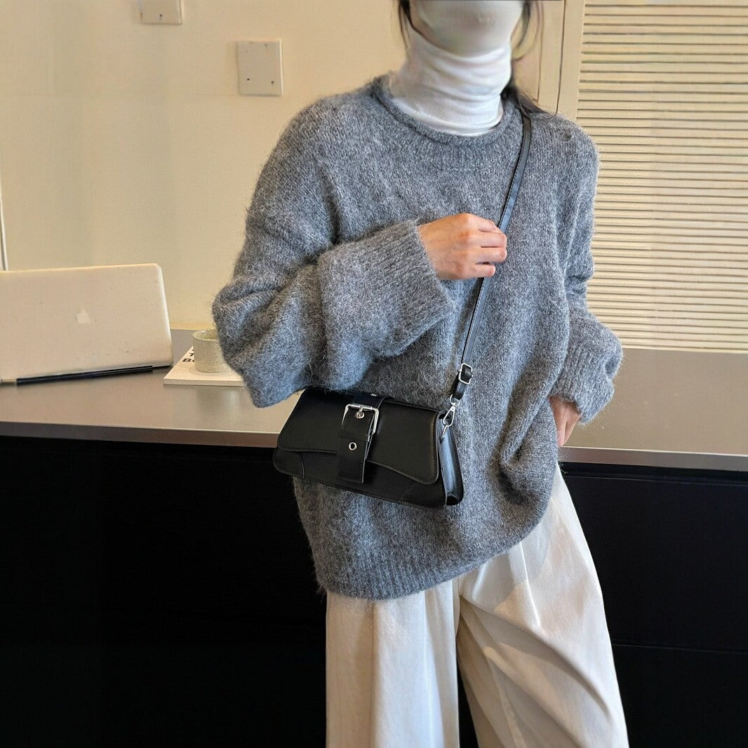 Elegant Vegan Leather Crossbody Bag