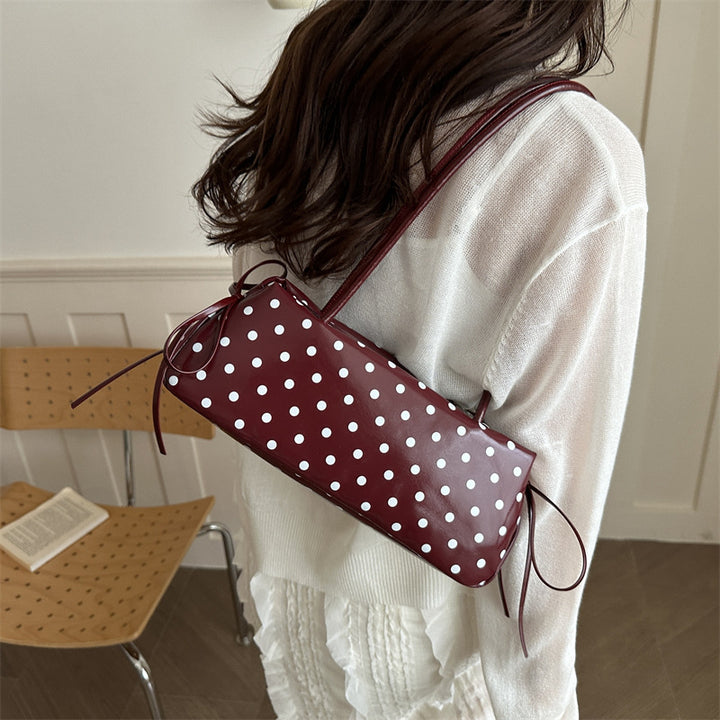 Polka Dot Handbag with Bow Detail