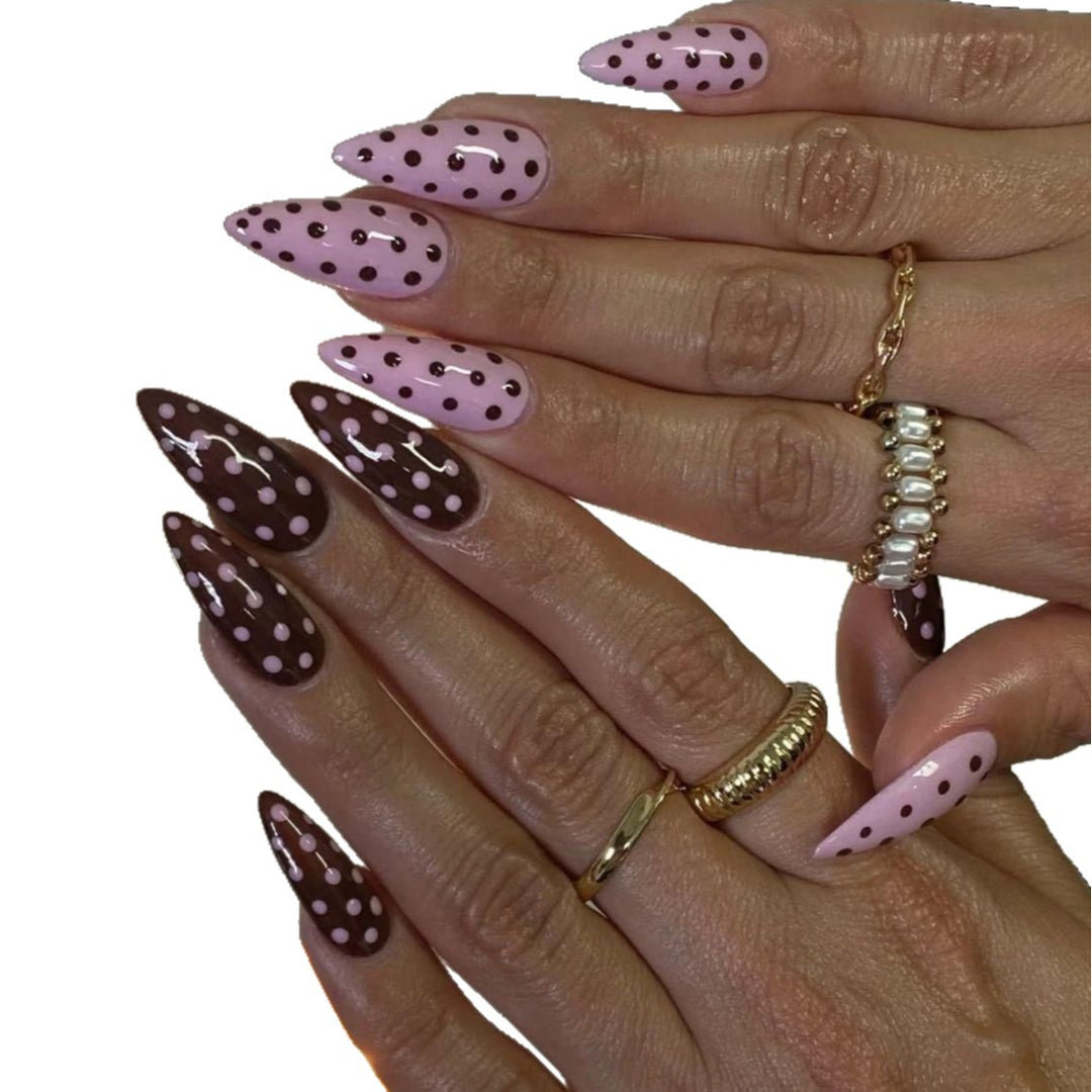 Artistic Polka Dot Nail Enhancements Stornfield