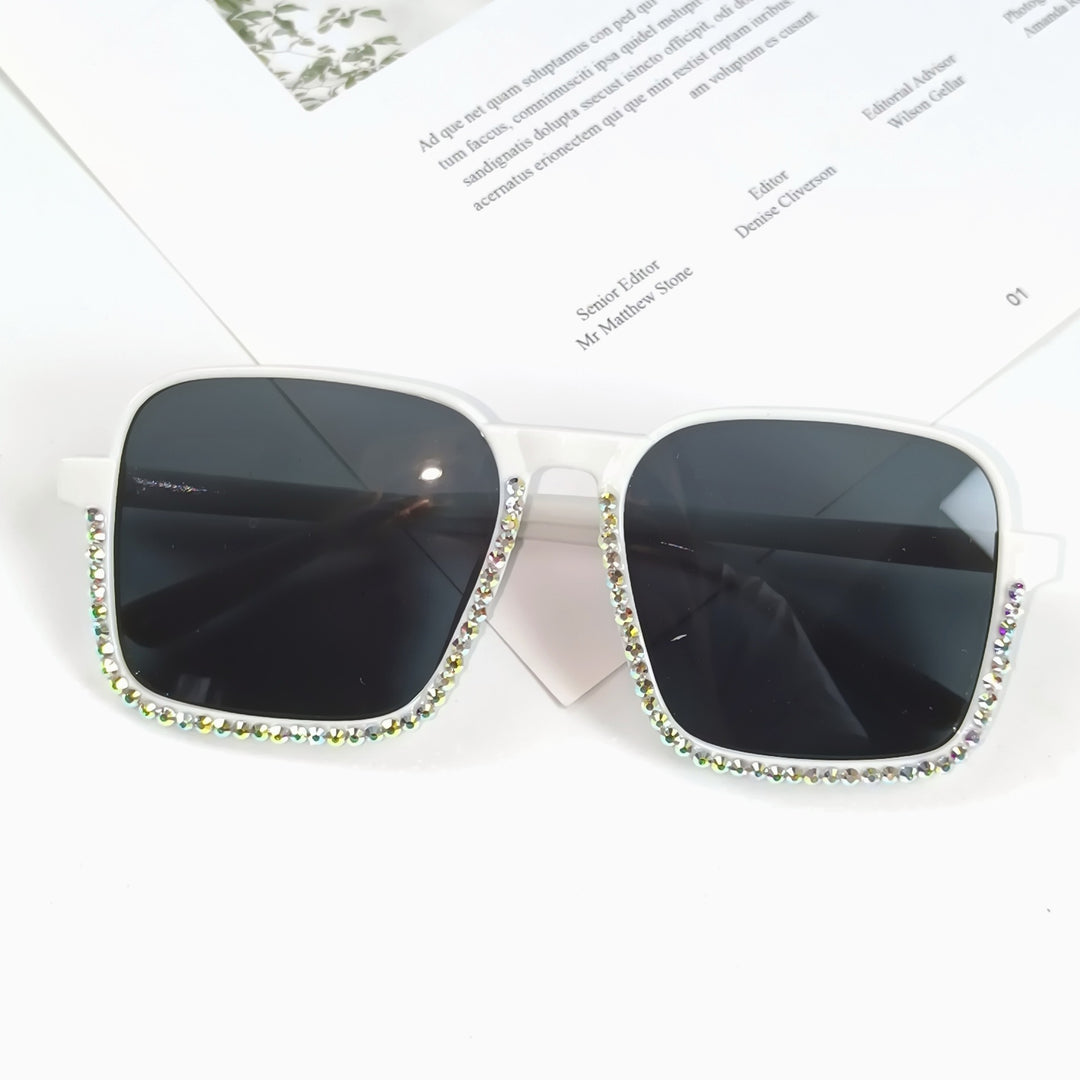 Ladies Glamorous Sunglasses with Sparkling Rhinestone Embellishment Stornfield