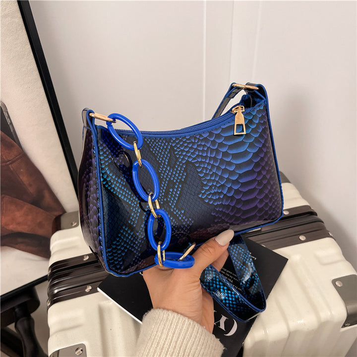 Stylish Textured Snakeskin Effect Handbag Stornfield