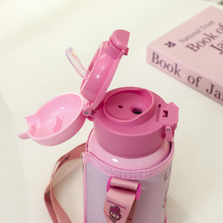 Women Insulated Water Bottle with Practical Carry Strap and Playful Design Stornfield