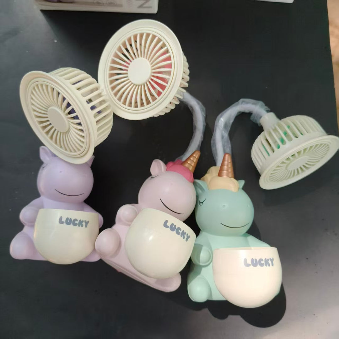 Unisex Portable Mini Fan with Unique Unicorn Design Stornfield