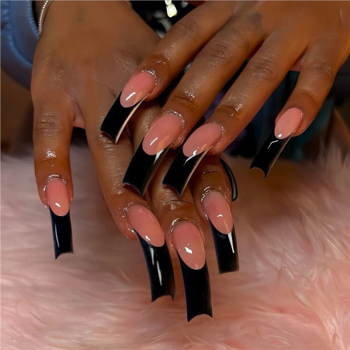 Long Tip French Manicure Nail Enhancements Stornfield