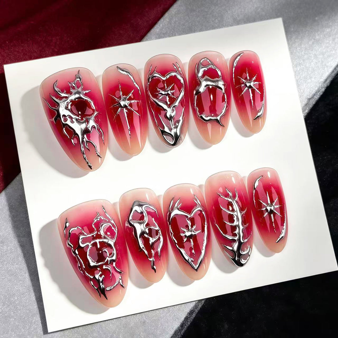 Artistic Themed Press-On Nail Set 1790745418