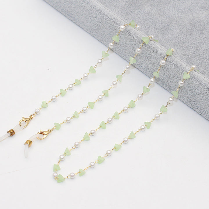 Stylish Pearl and Crystal Eyewear Chain Stornfield