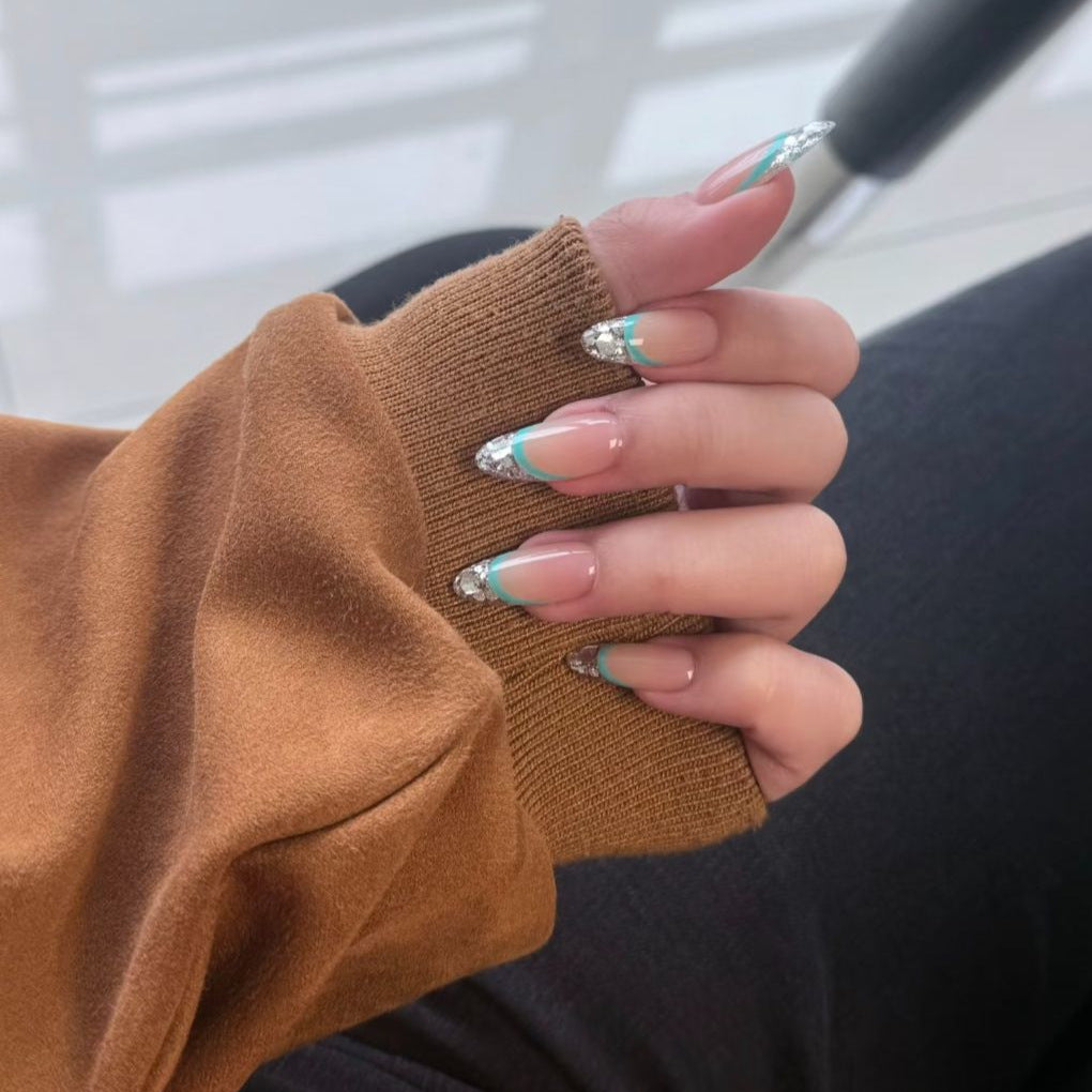 Glamorous French Tip Nail Enhancements