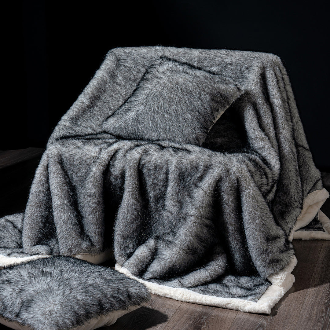 Luxurious Faux Fur Throw Blanket Stornfield 1787118668
