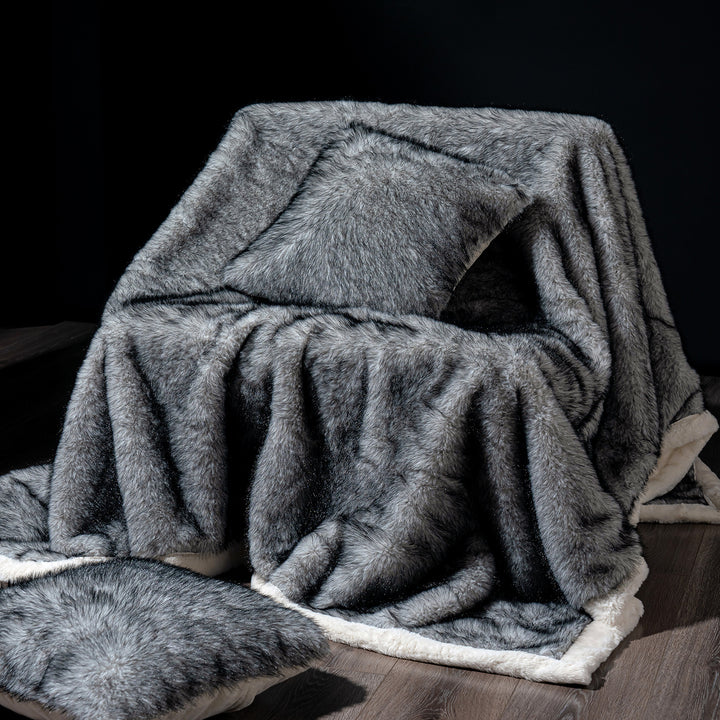 Luxurious Faux Fur Throw Blanket Stornfield 1787118668
