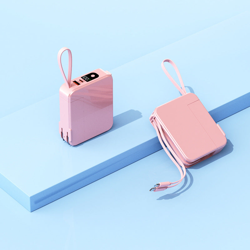 Compact travel charger with integrated USB-C port and digital display Stornfield