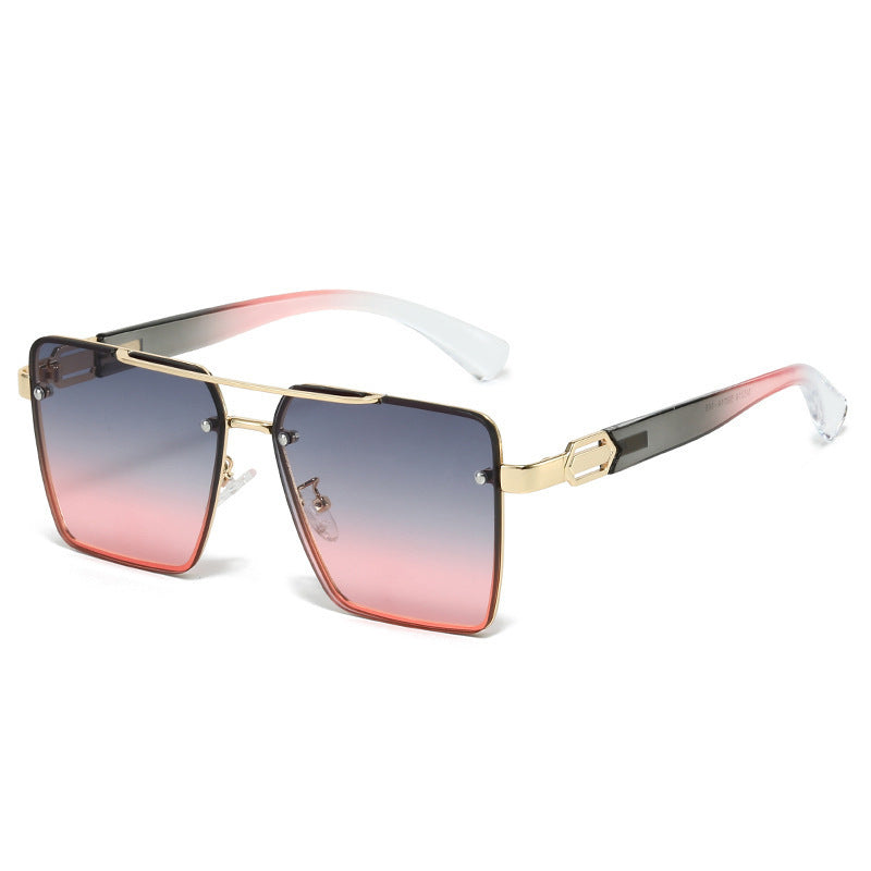 Women square sunglasses with elegant metal frame Stornfield