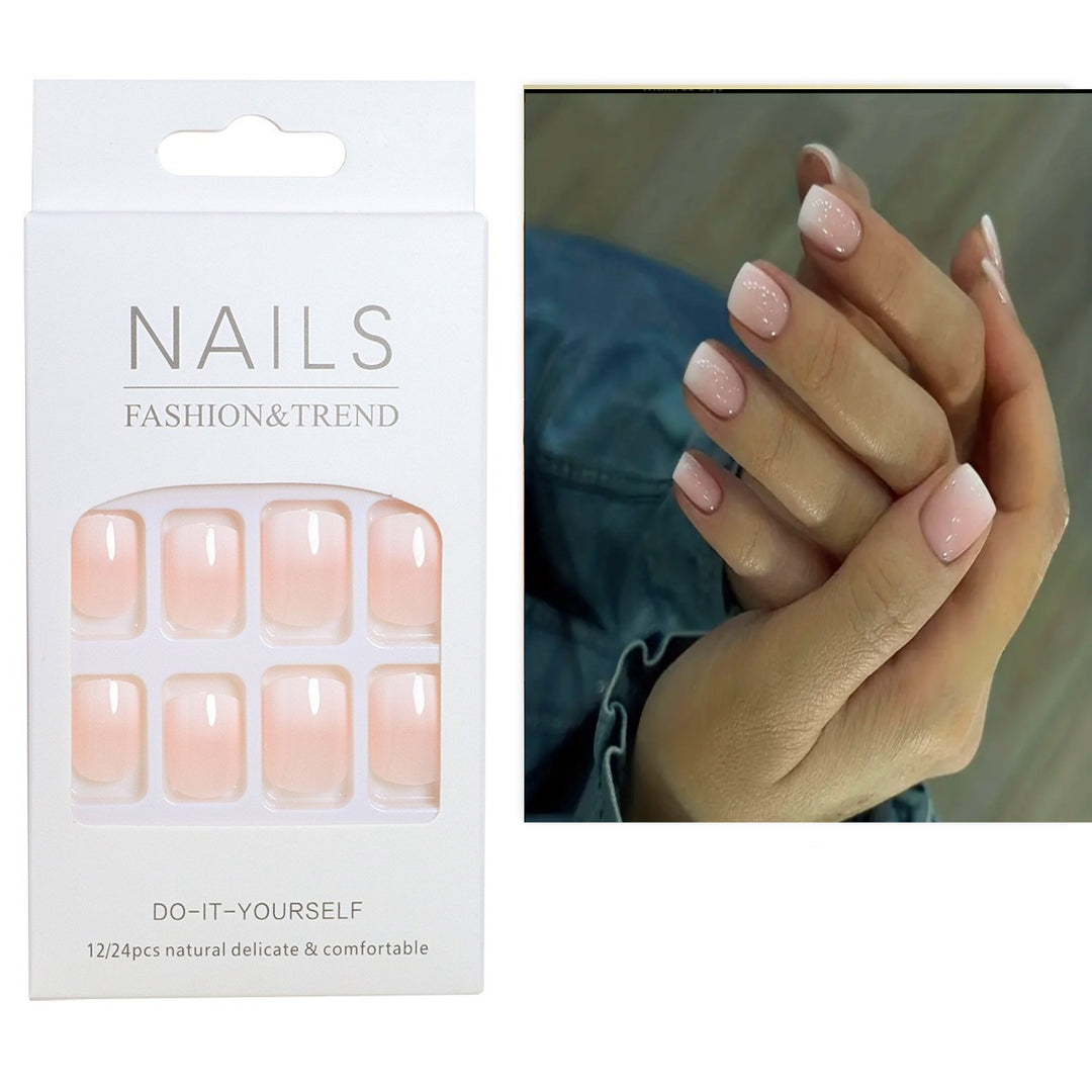 DIY Natural French Tip Press-On Nails Stornfield