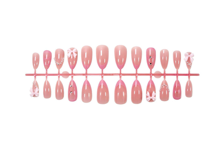Artificial nail set with elegant 3D decorations Stornfield