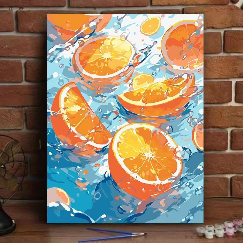 Vibrant Citrus-Inspired Wall Art Stornfield