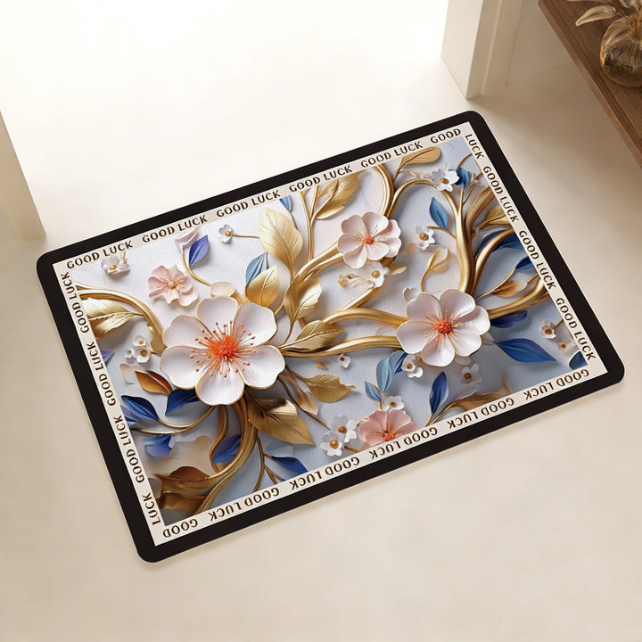 Playful Citrus-Themed Bathroom Mat Stornfield