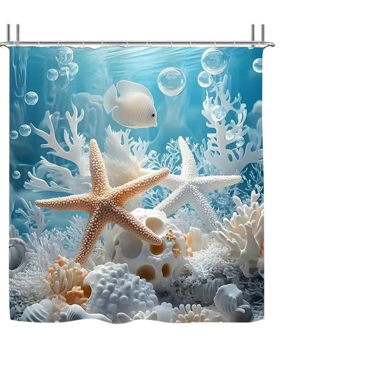 Coastal Scene Shower Curtain Stornfield