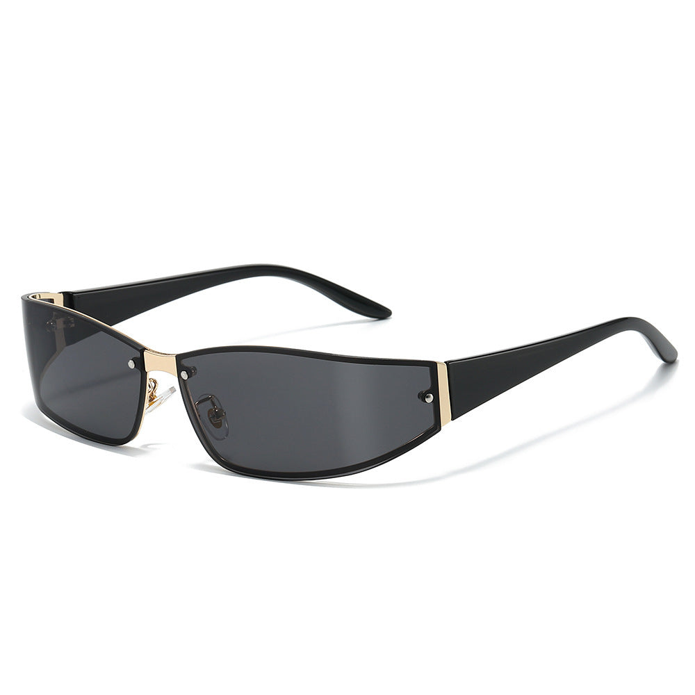Sleek Cat-Eye Shield Sunglasses Stornfield