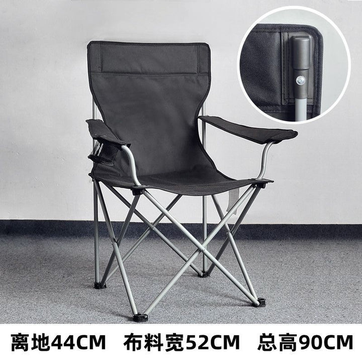 Women's Comfortable Folding Chair with Integrated Cup Holder Stornfiled