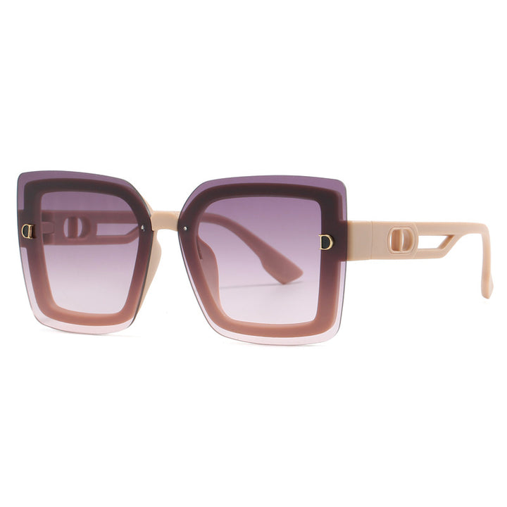 Ladies fashionable oversized sunglasses in geometric design Stornfield