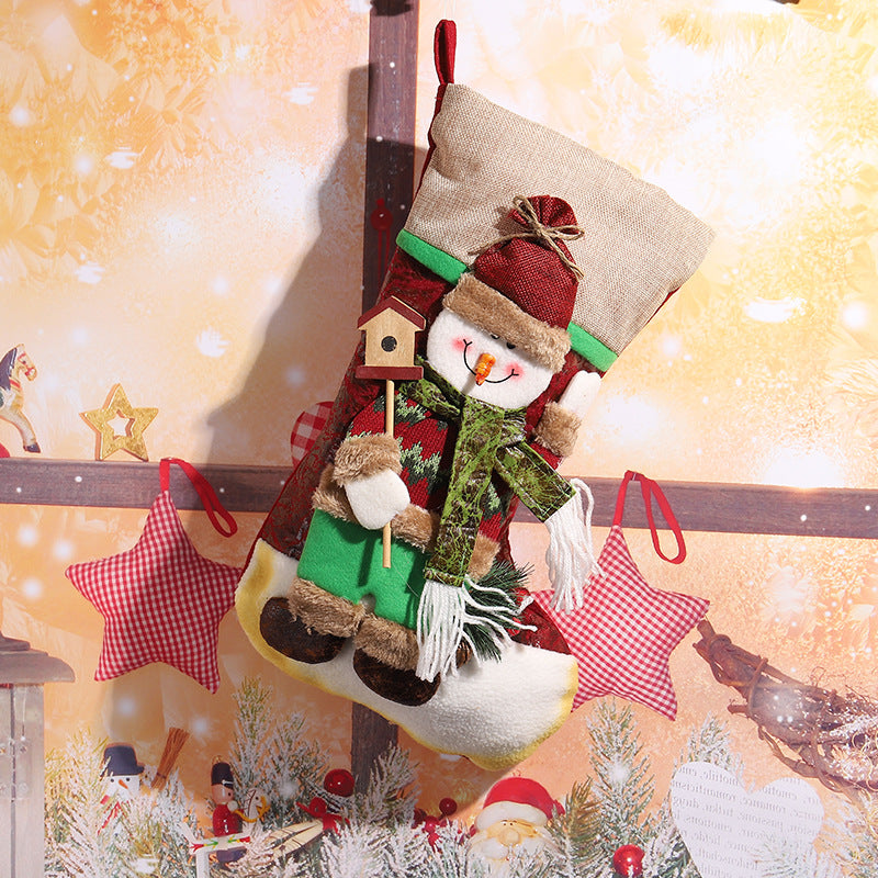 Cute Christmas stocking with reindeer design Stornfield