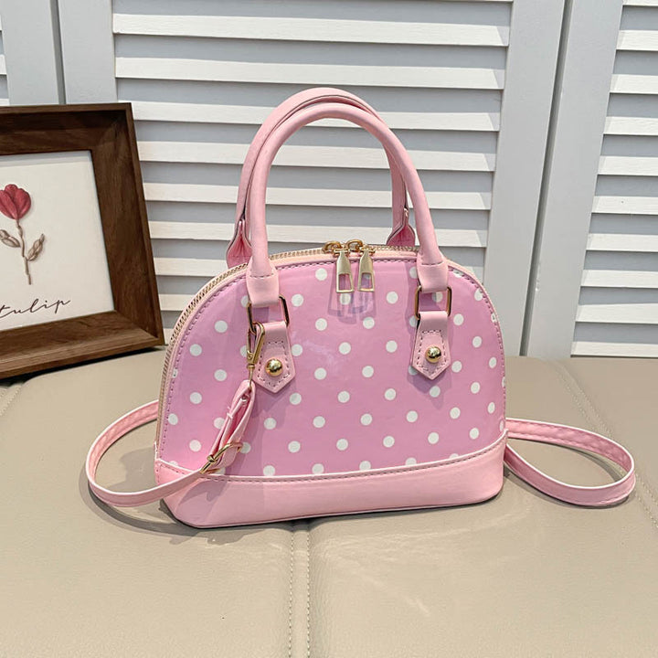 Polka Dot Handheld Satchel