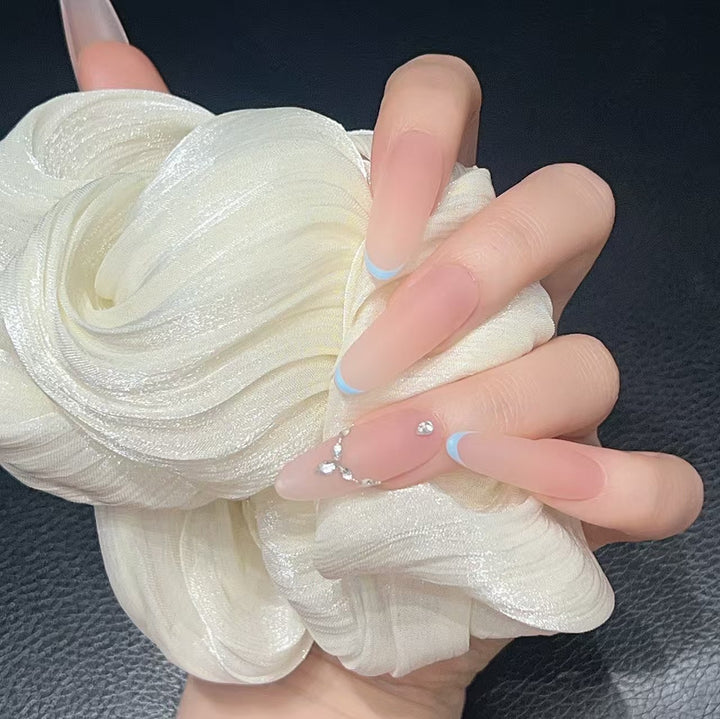 Elegant French Tip Press-On Nails