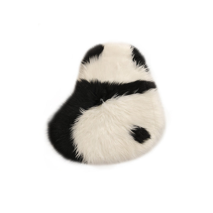 Plush cuddly pillow in sheep shape with dense artificial fur and soft polyester filling Stornfield
