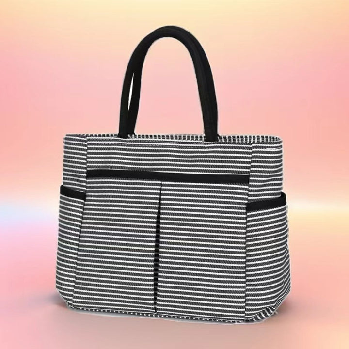 Multi-Pocket Candy Print Tote Bag Stornfield