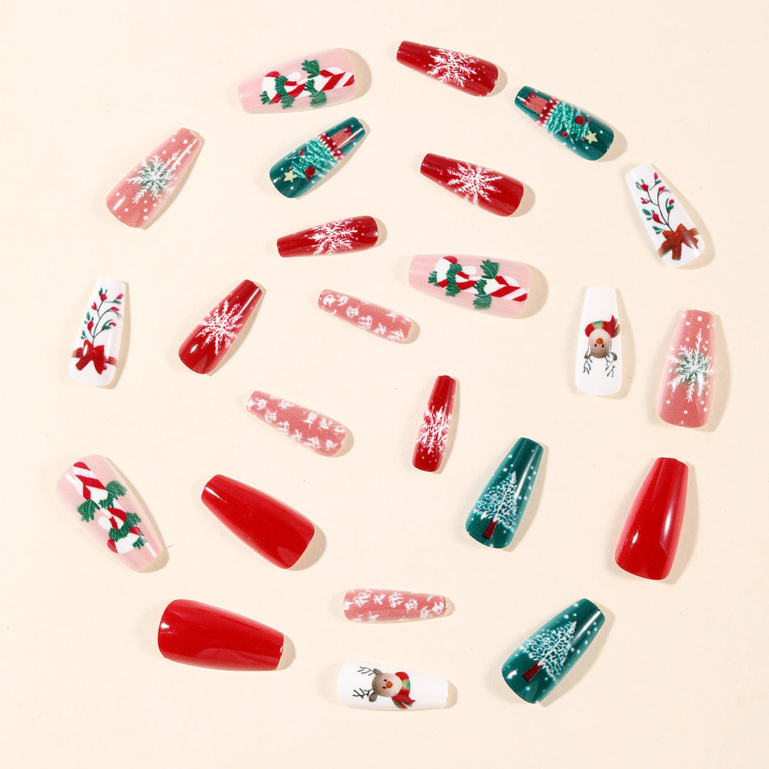 Festive Themed Holiday Nail Art Extensions Stornfield