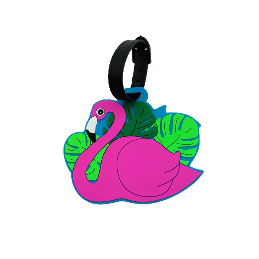Tropical Flamingo Luggage Tag Stornfield