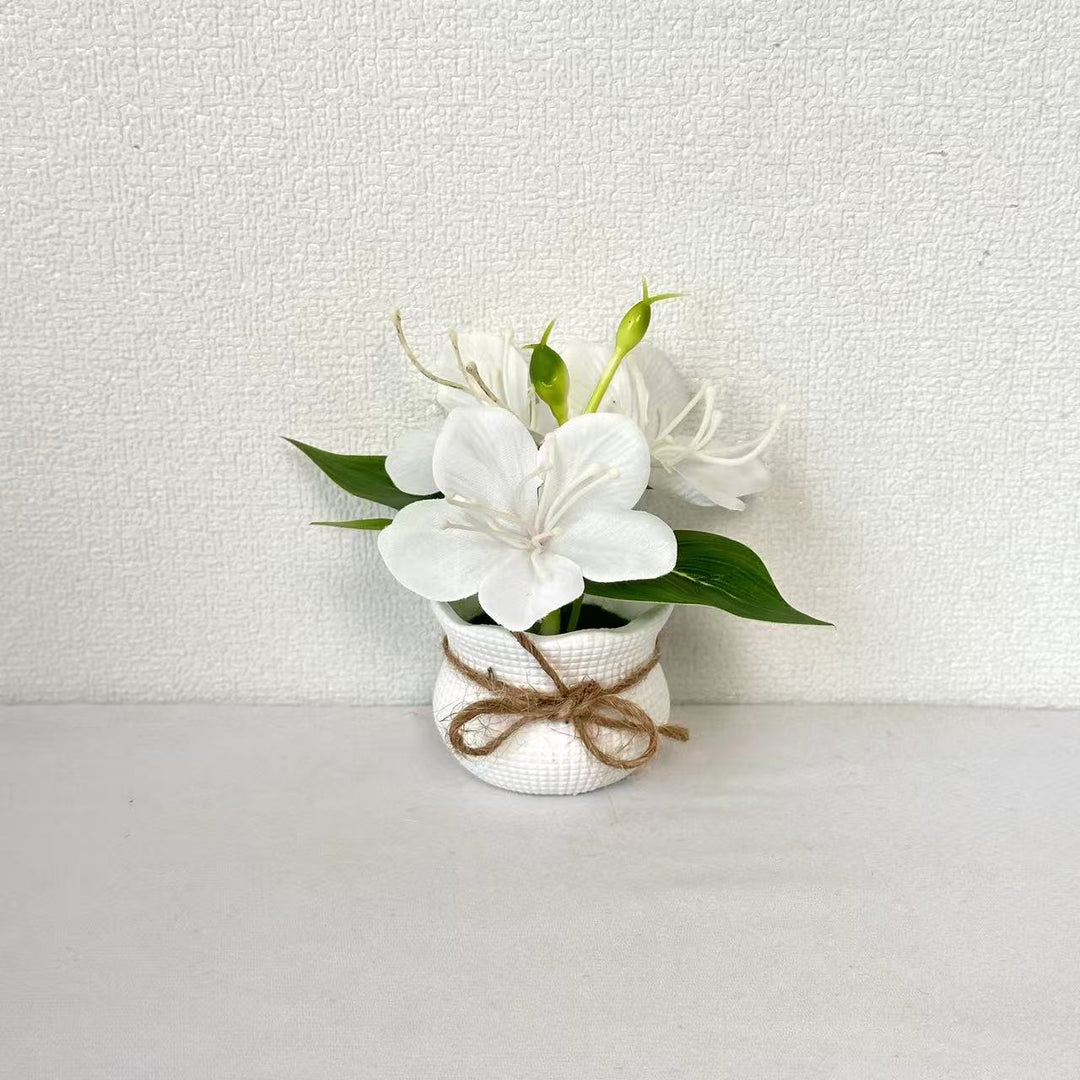 Elegant Artificial Lily Floral Arrangement for Home Decor
