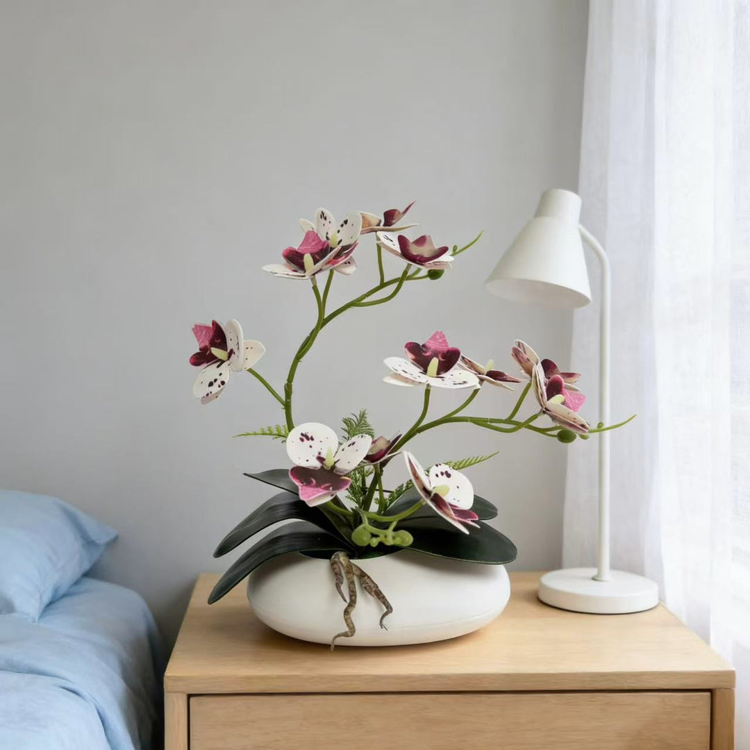 Elegant Orchid Faux Floral Arrangement