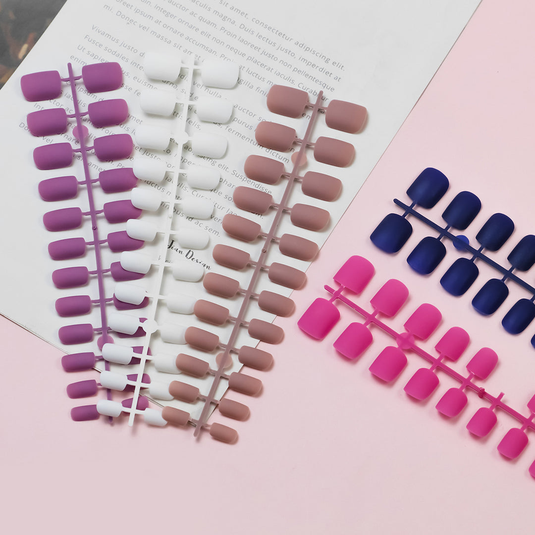 Matte Finish Press-On Nail Tips Stornfield