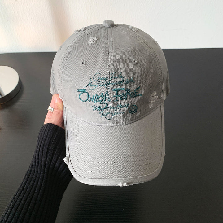 Women's Distressed Graphic Adjustable Baseball Cap Stornfield