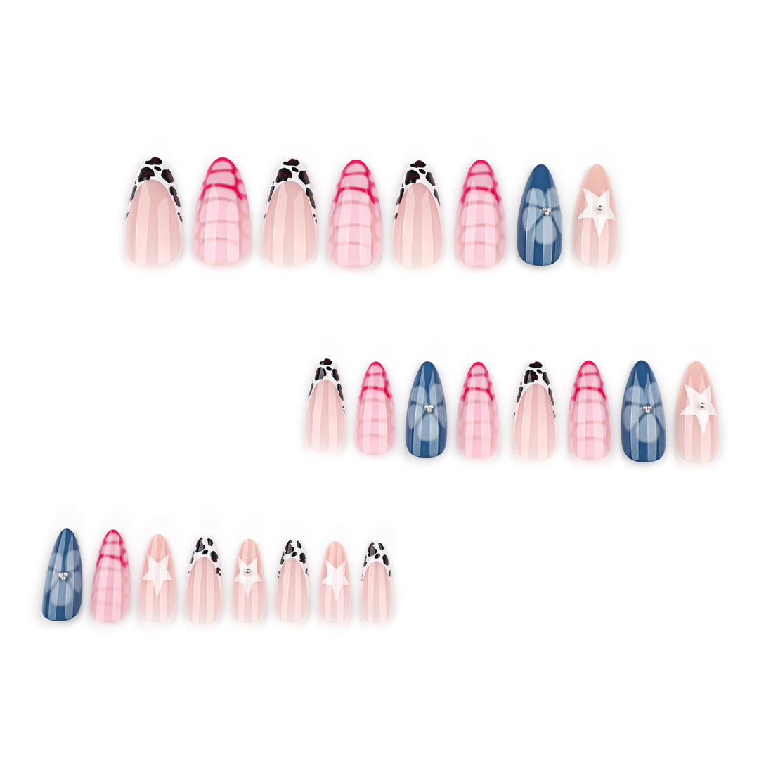 Artistic stiletto nails with unique 3D design Stornfield