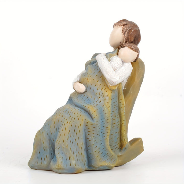 Women's Heartwarming Mother-and-Child Figurine