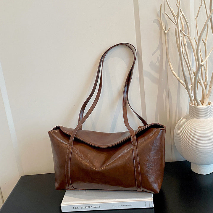 Sleek Minimalist Leather Tote