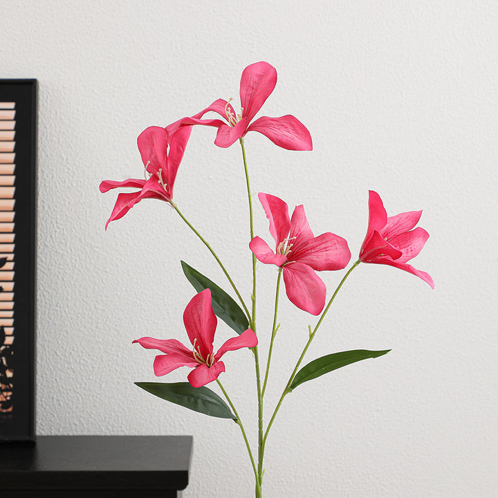 Artificial orchid flower branch with delicate flowers