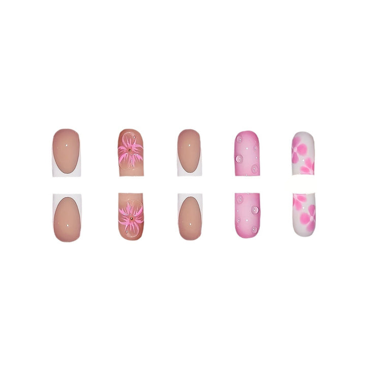 Artistic Floral Nail Art Extensions Stornfield