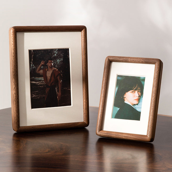 Rustic Wooden Photo Frame for Tabletop Display