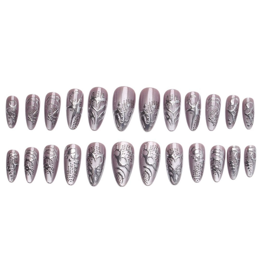 Acrylic nail kit with extravagant 3D designs and glamorous embellishments Stornfield