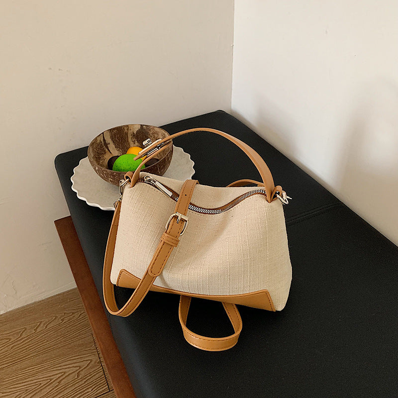 Textured Handheld Shoulder Purse
