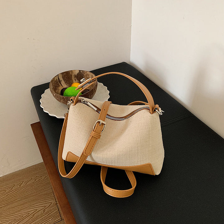 Textured Handheld Shoulder Purse