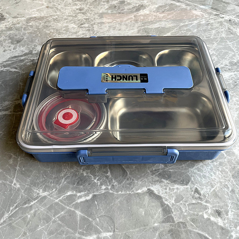 Multi-Compartment Stainless Steel Bento Box