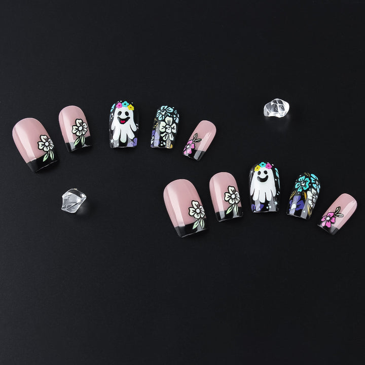 Creative Floral and Ghost Nail Art Set Stornfield