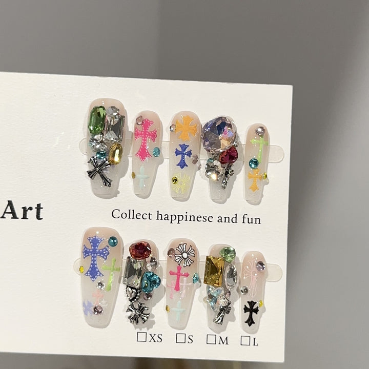 Artistic Multi-Design Press-On Nail Set