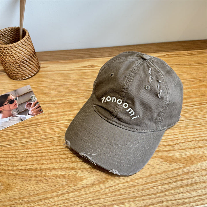Women's Distressed Cotton Baseball Cap Stornfield