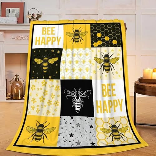 Fun Tropical Pineapple-Themed Fleece Throw Blanket