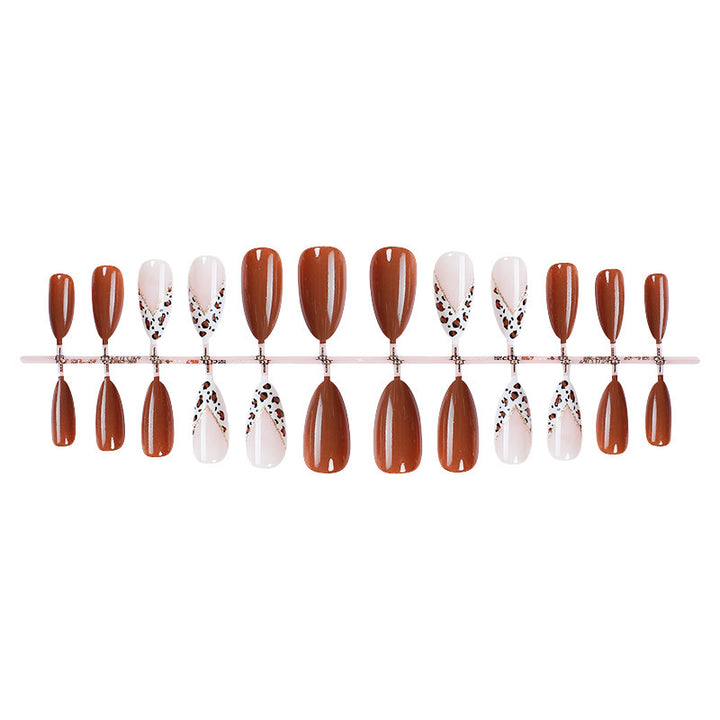 Decorative Press-On Nail Set with Unique Patterns Stornfield